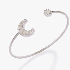 Alex and Ani Elegant Silver Moon and Star‎ Bracelet